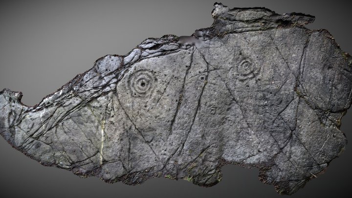 Castleton (Set 6) - Cup & Ring Marked Rock – Free 3D Model STL
