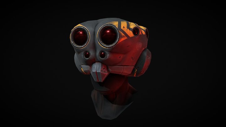 Spider Vision Helmet 3D Model