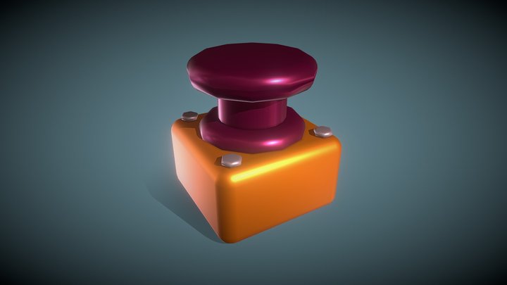 Emergency Push Button 3D Model