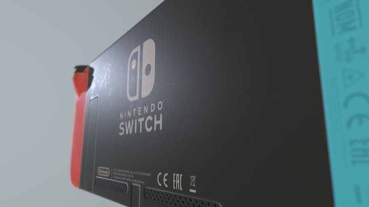 Nintendo Switch Red and Blue 3D Model