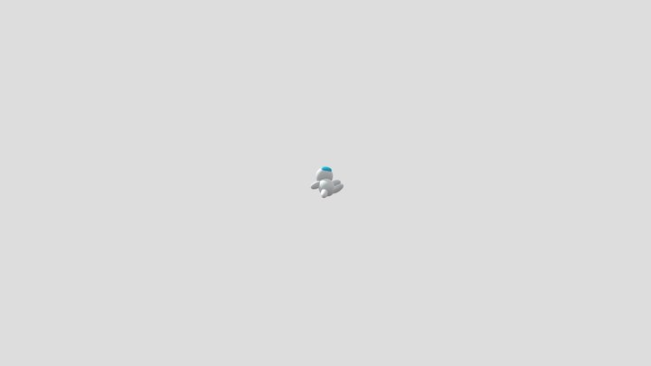space boy floating in air 3D Model