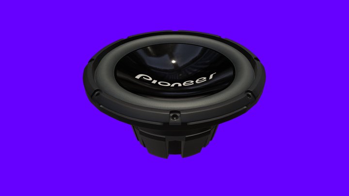 Subwoofer Pioneer Cara Preta 3D Model