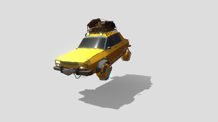 Dacia 1300 inspired 3D Model