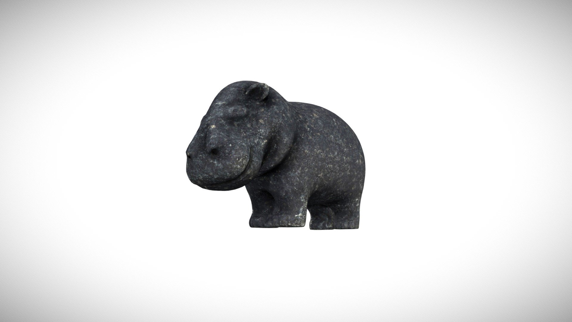 Egyptian sculpture of hippo - 3D model by Anna Zuber (@aniazu) [f300d0a ...