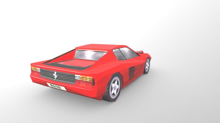 Ferrari Testarossa - Super Drift 3D 3D Model