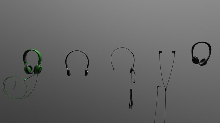 Headphones - draft 3D Model