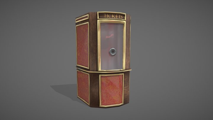 Ticket Office 3D Model