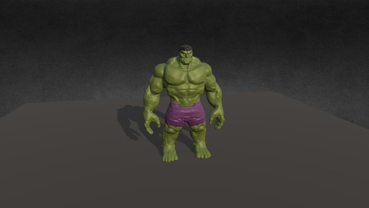 Hulk Game Character 3D Model