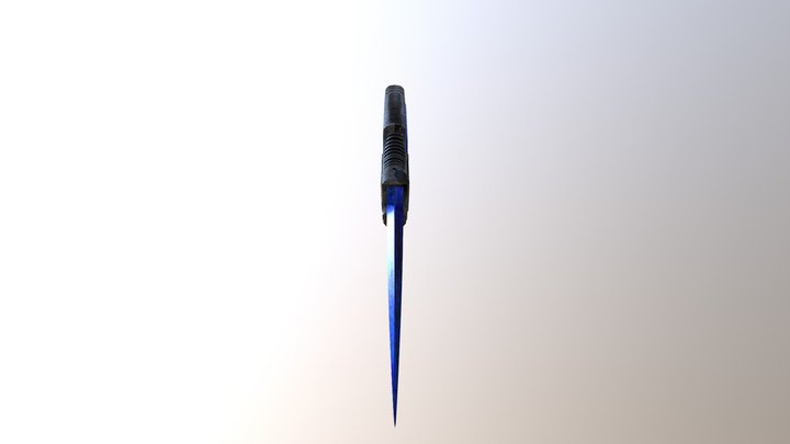 Karambit Blue Gem 3D Model