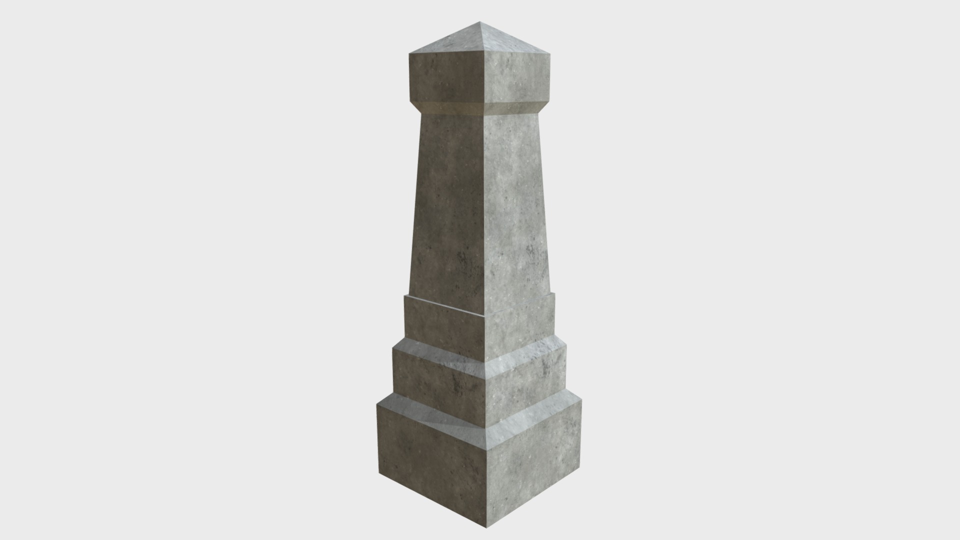 3D model Tombstone 5 - This is a 3D model of the Tombstone 5. The 3D model is about a stack of stone blocks.