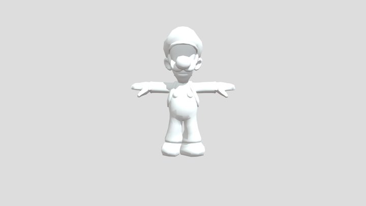 Game Cube - Luigis Mansion - Luigi 3D Model