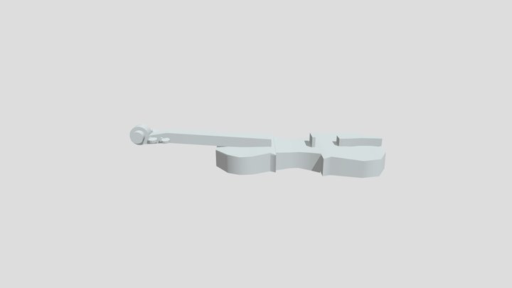 Violin Draft 3D Model