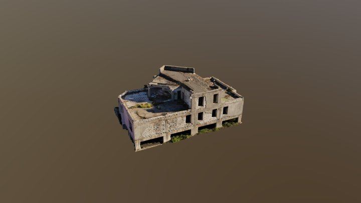 Destroyed building 3D Model