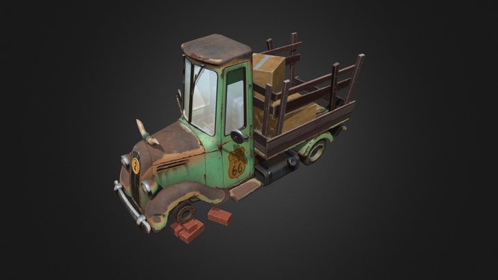hw texturing pickup 3D Model