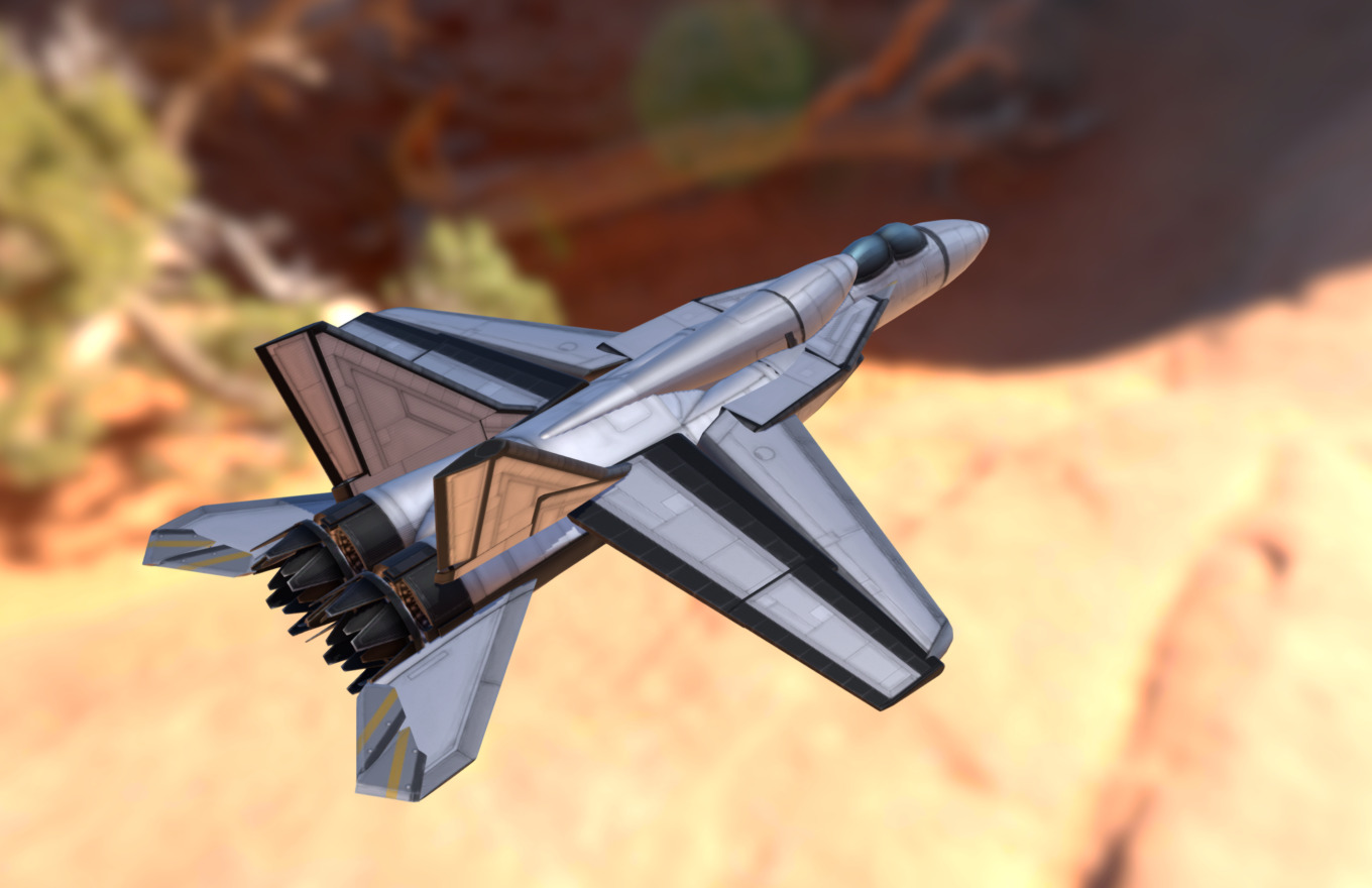 KSP Boeing F/A18 "Super rebuild 3D model by Carcharoth