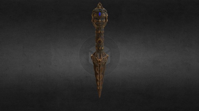 Uncharted Phurba Dagger 3D Model