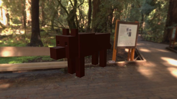 Minecraft Wolf1 3D Model