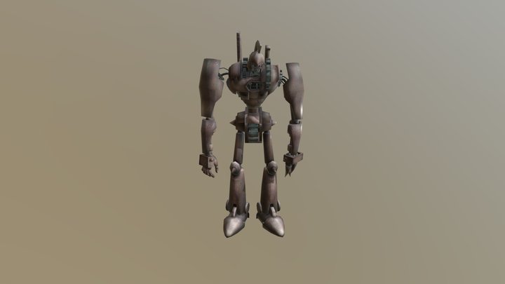 Ancient Gear Golem 3D Model