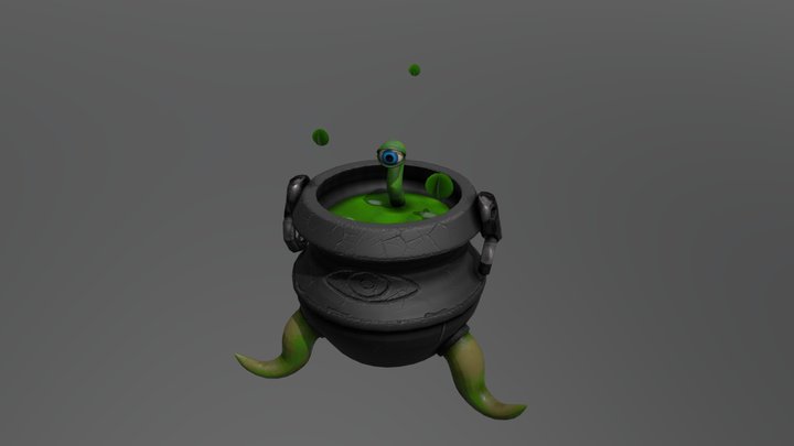 Monster Cauldron 3D Model