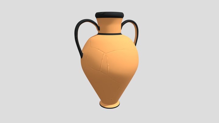 Cracked Vase 3D Model