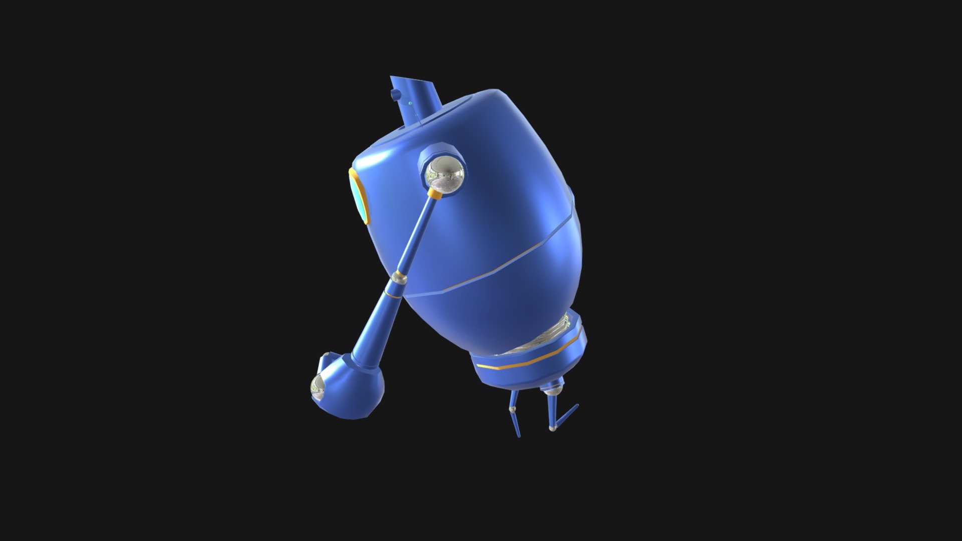 Blue Robot for real this time - 3D model by Jonathan Franklin ...