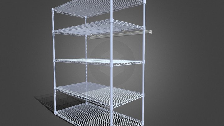 Storage Rack Fastening Kit (Wall Anchorage - Max 3D Model
