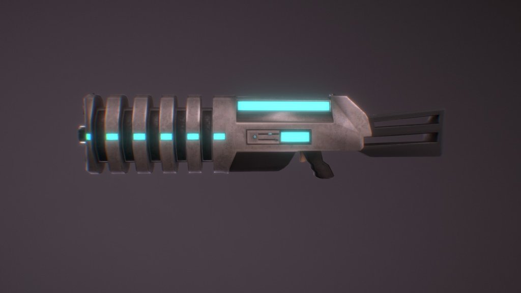 Sci Fi Blaster - 3D model by Funky Galaxy (@FunkyGalaxy) [f30dbee ...