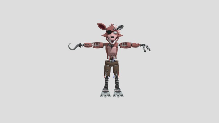 Withered Foxy UFMP 3D Model