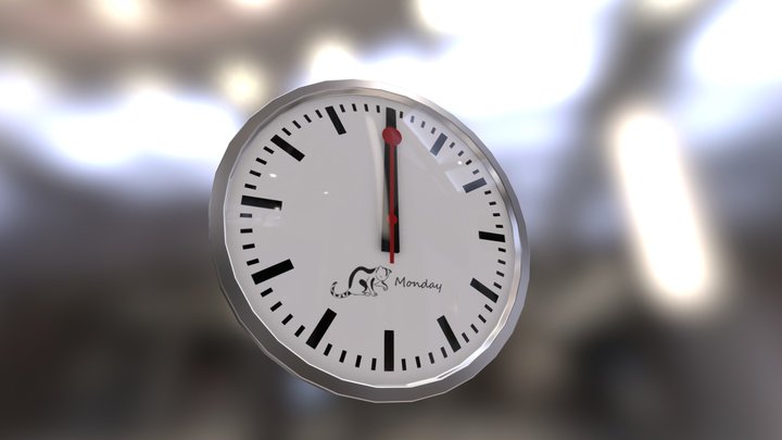 Swiss Clock 3D Model