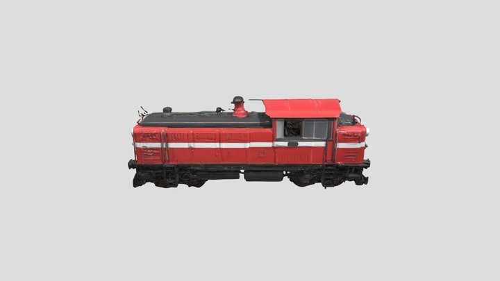 DL-48 Diesel Locomotive 3D Model