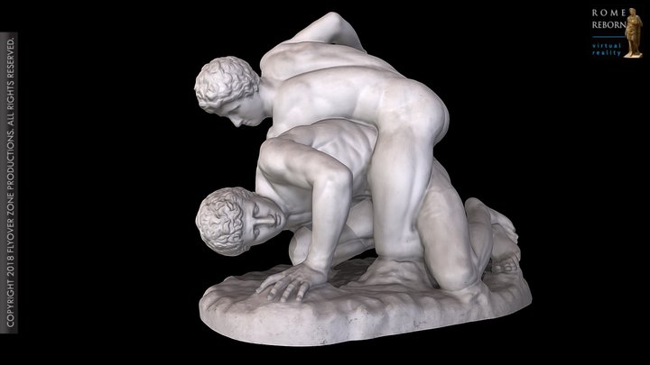 3D rendering of Wrestlers