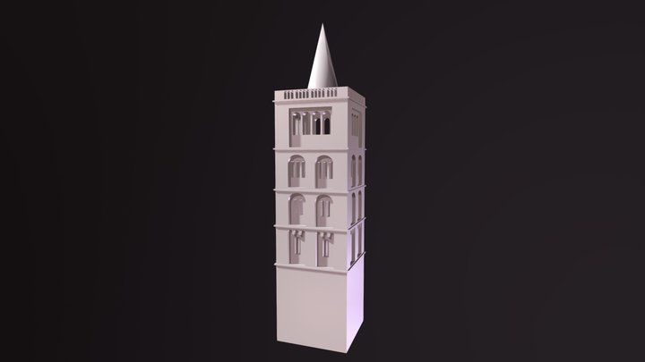 Zvonik Svete Marije3 3D Model
