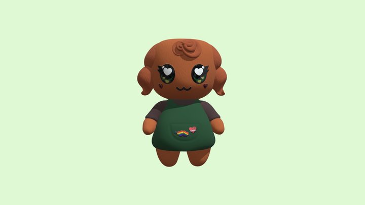Little Dog 3D Model