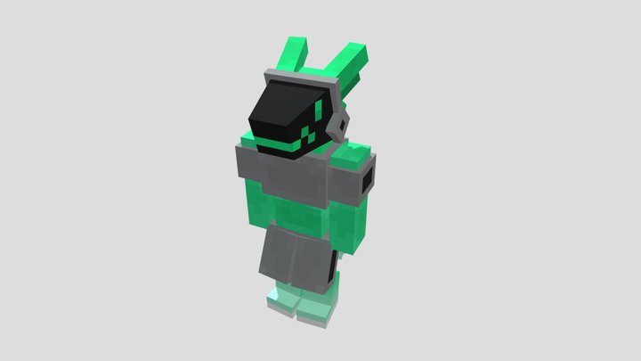 Kat, but A Protogen! 3D Model
