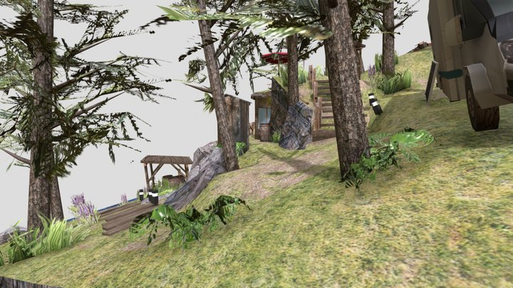 DAE diorama - eco house 3D Model