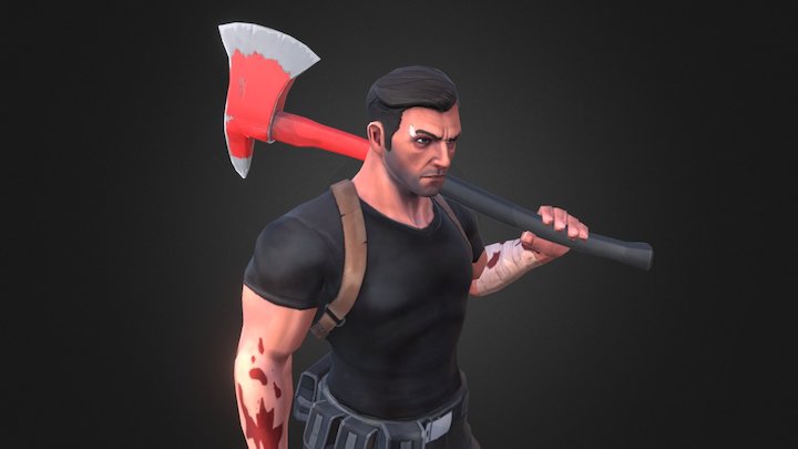 Zombie Anarchy: Kane 3D Model