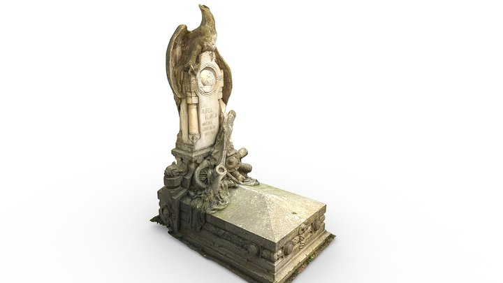 Funerary monument - Aurel Vlaicu (1882-1913) 3D Model