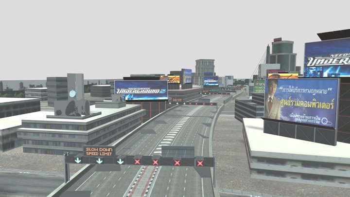 burnout 3 golden city – Modèle 3D gratuit STL