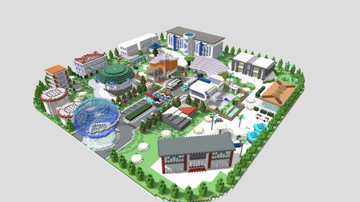 Nuketow - Black ops 2 map 3D Model