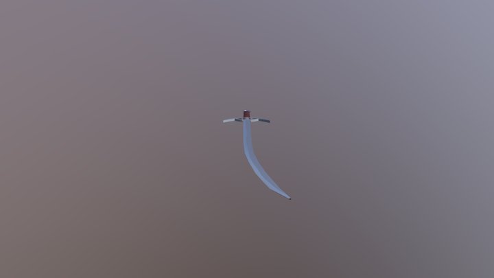 Scimitar with Ring Pomel 3D Model