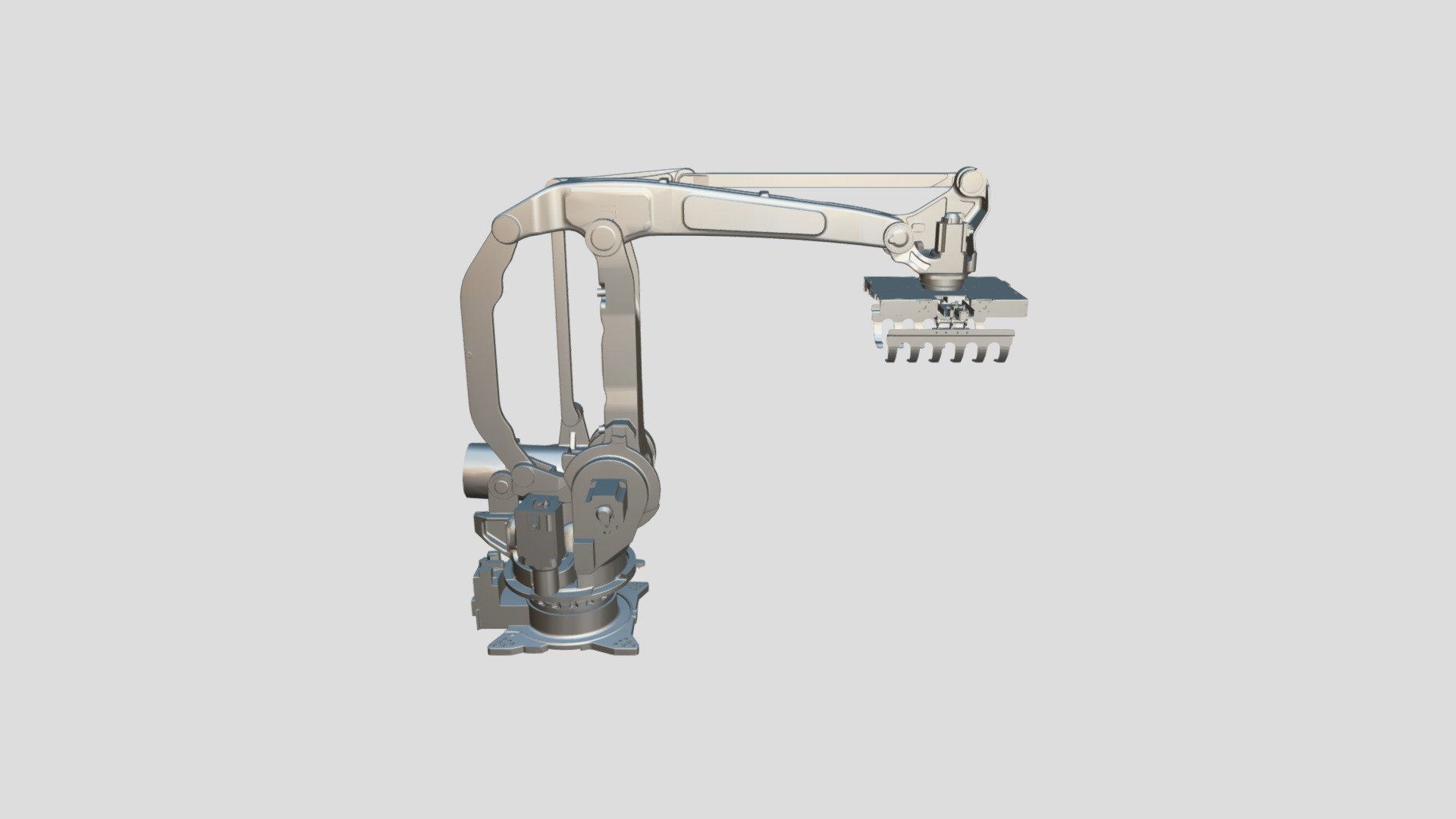 Gribehoved med robot arm