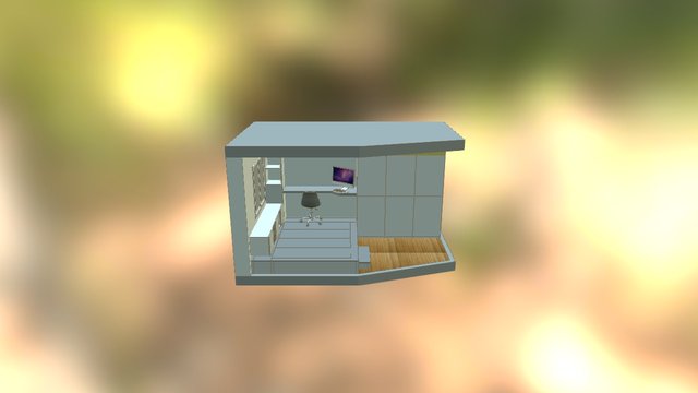 Aménagement bureau solution 1 3D Model