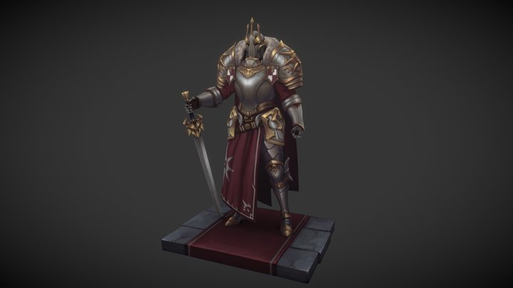 King's Guard Knight 3D Model