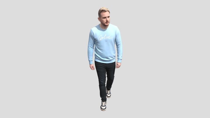 Blue Crewneck Walk – Modelo 3D gratuito STL