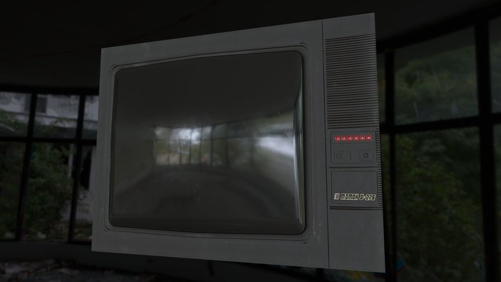 Old Russian TV 3D Model