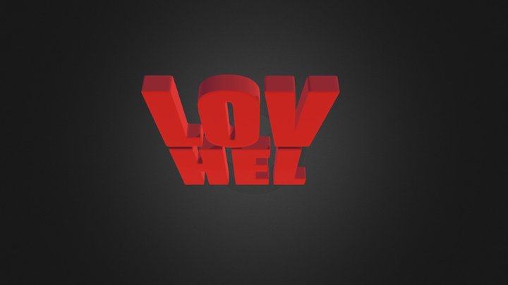 Lovhel red logo 3D Model