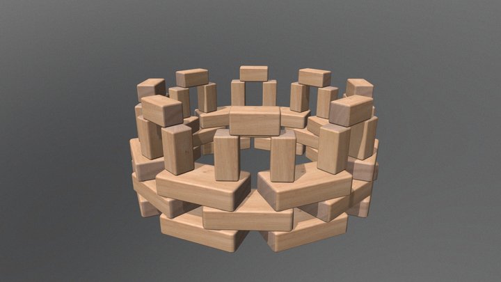 Woodblocks 3D Model