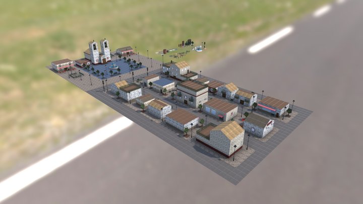 Alcalá de Benabeti (Escenario modular) 3D Model