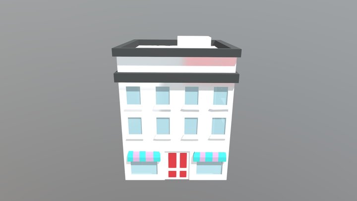 Apartment building 3D Model