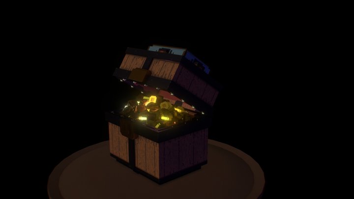 Voxel Mimic Chest 3D Model